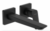 Hansgrohe Logis Jednouchwytowa bateria umywalkowa Fine z wylewką 20,6 cm, ścienna, podtynkowa czarny mat 71256670